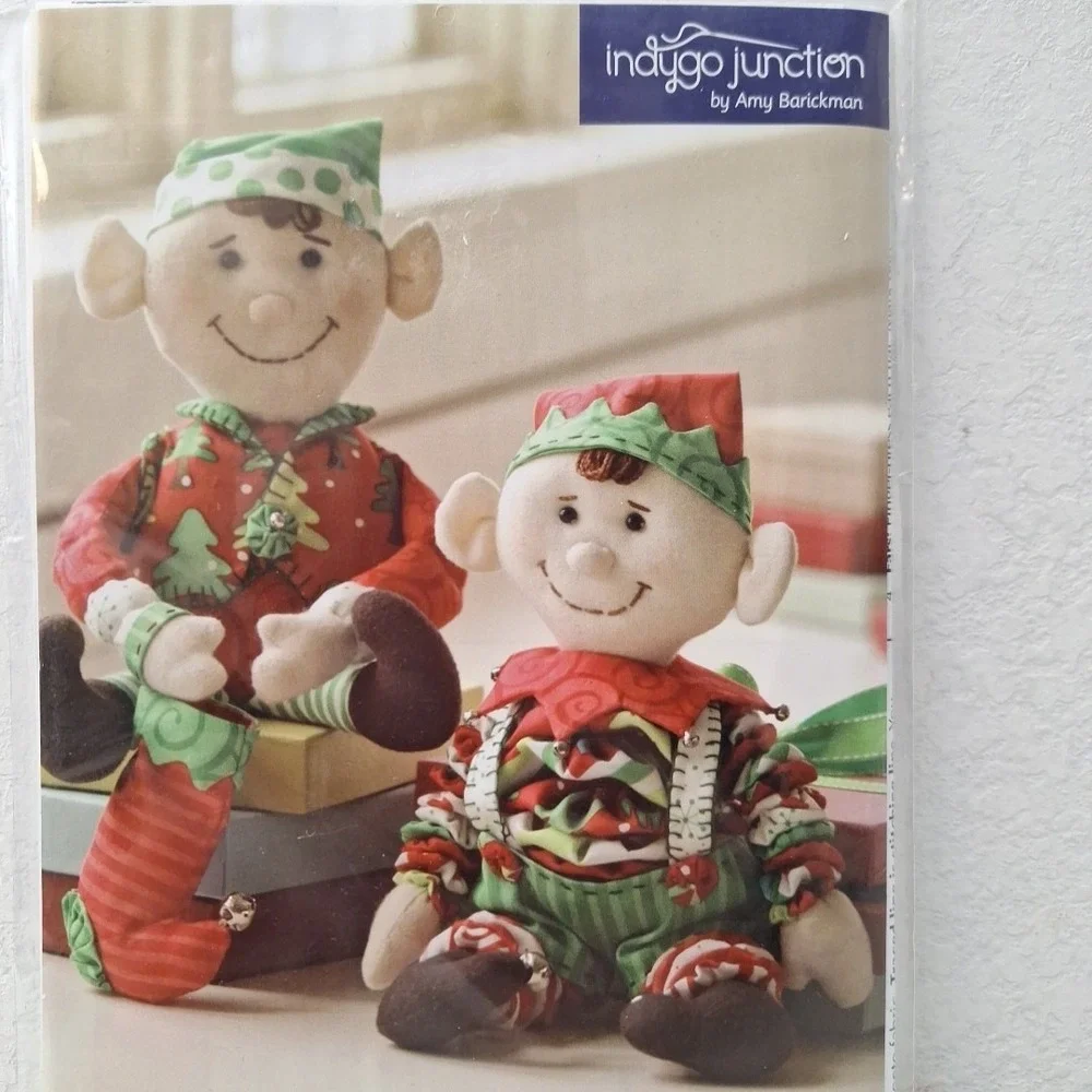 New Indygo Junction YO-YO CHRISTMAS ELF Sewing Craft Pattern Karen Kottke IJ901